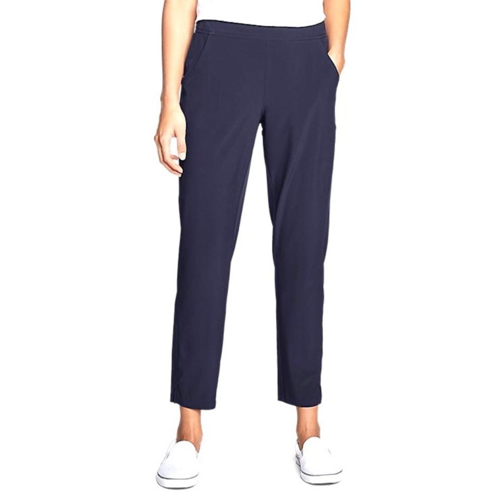 NWT Eddie Bauer Departure Women's Ankle-Length Pants blue lightweight UPF
50+/XL